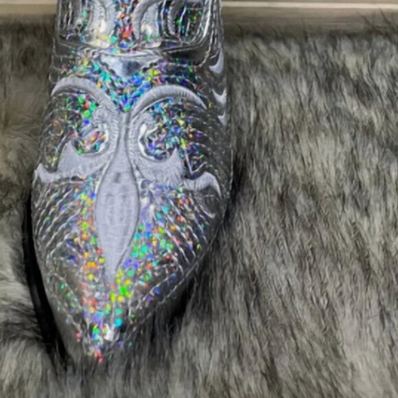 NFR Ready Helen's Heart silver sequin boots, size 8.5 - Picture 7 of 7